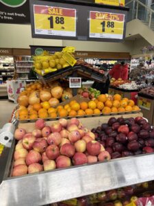 スーパーの陳列棚