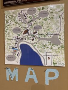 オーロラビレッジのマップ