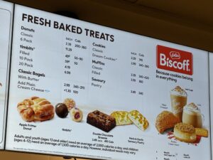 ティムホートンズのメニュー