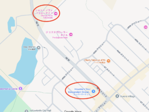 シャトーノヴァホテルの場所